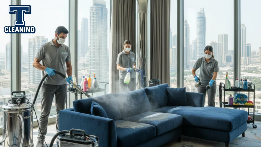 طرق تنظيف كنب في دبي