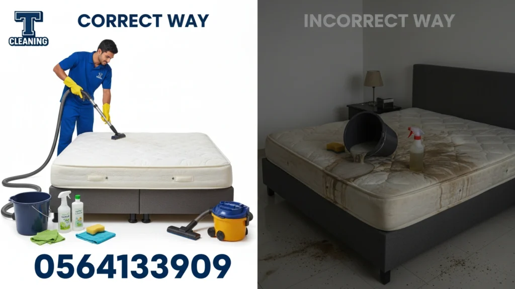 أخطاء شائعة في تنظيف مراتب في دبي